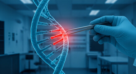 dna strand in the laboratory