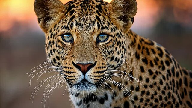 close up of a leopard