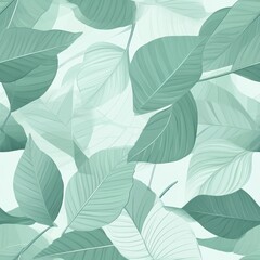 Fototapeta premium Repetitive seamless pattern of leaf foliage for fabric design.