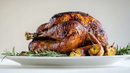 Juicy roast turkey feast kitchen food photography cozy environment close-up angle culinary delight