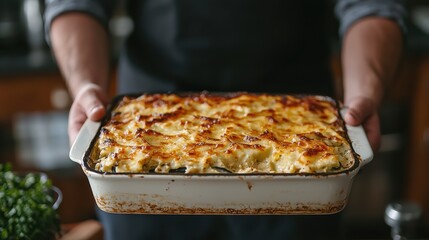 Hearty greek moussaka a comforting layered culinary delight