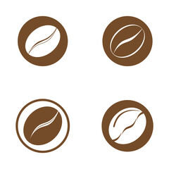 coffee bean icon vector