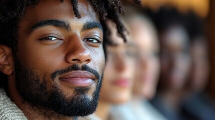 Participants engage in simple eye exercises led instructor focusing on techniques like palming and blinking enhance eye health and relaxation.