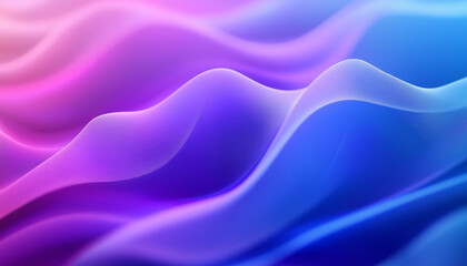 Obraz premium A high-resolution abstract wavy gradient background in vibrant blues and purples, with a soft blur effect.