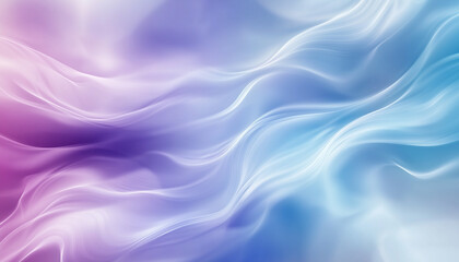 Fototapeta premium A high-resolution abstract wavy gradient background in vibrant blues and purples, with a soft blur effect.