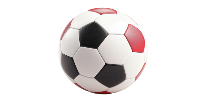 soccer ball isolated on white background , transparent png