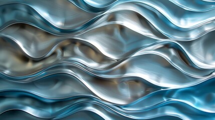 Silver Lines on Light Blue Background