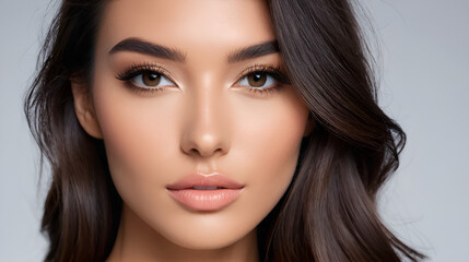 Fototapeta premium Gorgeous model in close-up