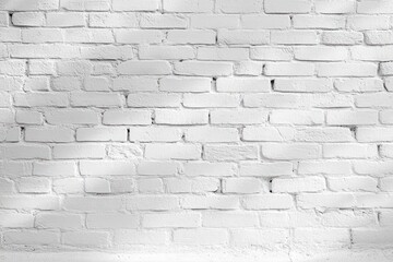 White Brick Wall Texture Background Grunge Old Rough Minimalist Architecture