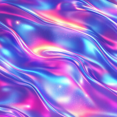 Naklejka premium Futuristic Holographic Gradient Background, Generative AI