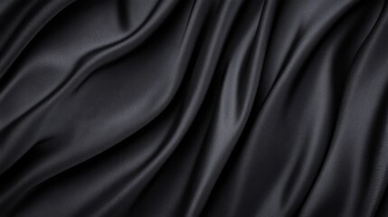 Fototapeta premium Dark Satin Drape Texture Closeup