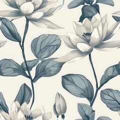 Elegant Floral Pattern Wallpaper Design