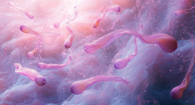 Microscopic Imaging of Trypanosoma brucei Parasitic Protozoan Causative Agent of African Trypanosomiasis and Sleeping Sickness