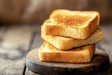 A stack of crispy Melba toast.