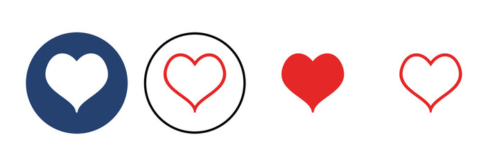Love icon vector. Heart icon vector. Like icon vector.