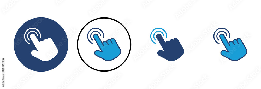 Poster hand cursor icon. cursor icon vector. hand cursor icon click