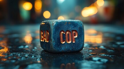 Dice representing choices between good cop and bad cop expressions