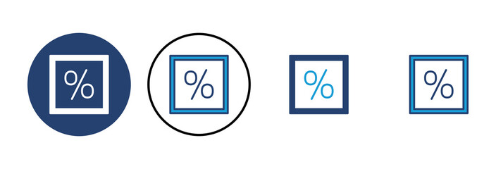 Discount icon vector. Discount tag icon.