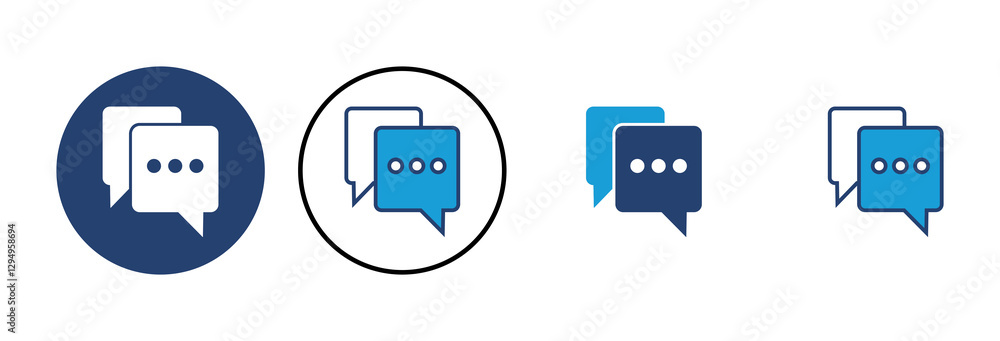 Poster chat icon vector. speech bubble icon. comment icon vector. message. contact us