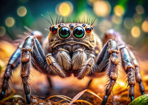 Stunning High-DOF Migale Photography: Close-up Arachnid Images, Detailed Spider Photos, Sharp Focus Macro Shots, Creepy Crawly Wildlife