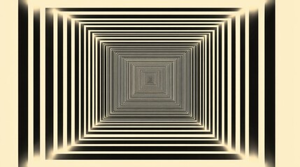 Abstract perspective of converging lines creating a tunnel effect with a gradient background