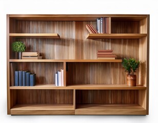 Modern wooden bookshelves with unique artistic designs home furniture 