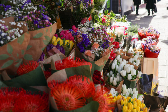 Flowers on the market shop
