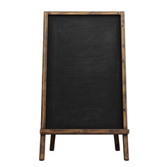 Blackboard wood texture design sign isolated on transparent background