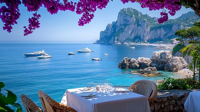 Cliff Restaurant with Panoramic Sea Views / 海のパノラマが広がる断崖のレストラン