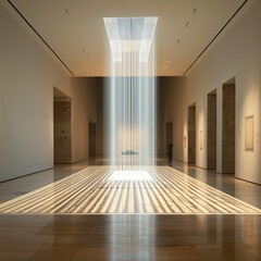 Fototapeta premium A light installation in a modern art museum. Job ID: 48ca9fd1-bd6c-46f9-965d-d02608061dd8