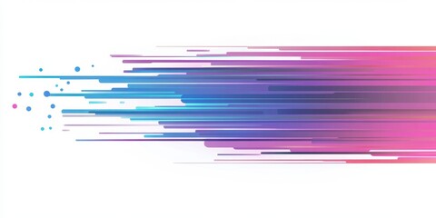 Abstract Speed Lines: A vibrant digital art piece showcasing dynamic motion and energy through colorful streaks and dots on a white background.