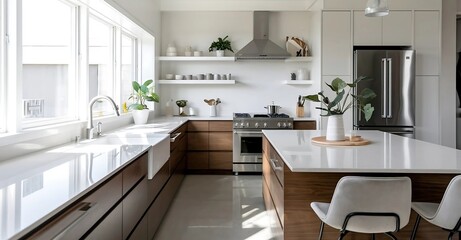 Fototapeta premium modern kitchen interior