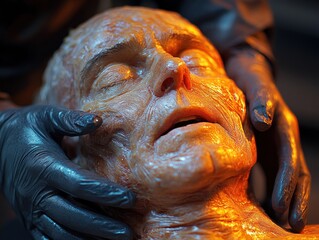 Volunteer Office Worker Performs CPR on Unconscious Woman in Emergency First Aid Situation