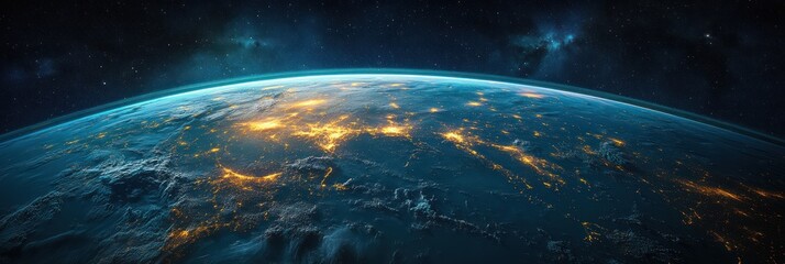 Obraz premium Earth from Space Stunning View of Japan and Korea