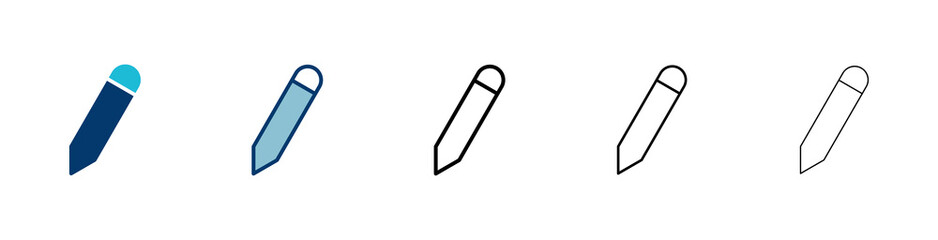 Pencil icon vector isolated on white background. Pencil vector icon