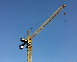 Naklejka premium crane on a construction site