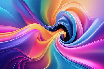 Unique Gradient Design Showcase for Bright Compositions and Flexible Fluid Aesthetics