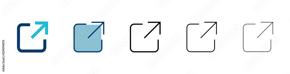 Poster link icon vector isolated on white background. link vector icon. external link symbol vector icon. h