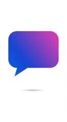 Naklejka premium Abstract Speech Bubble Gradient Design Element