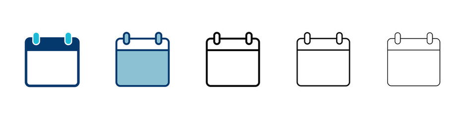 calendar icon vector isolated on white background. Calender symbol. Calendar vector icon. Deadline. Date. Time