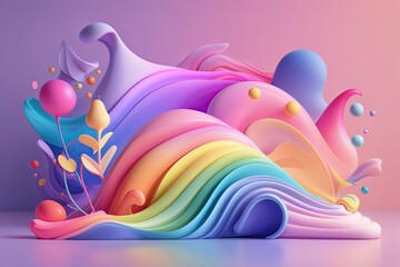 Vibrant Gradient Design Collection Featuring Playful Colors and Soft Fluid Art for Creative Branding Solutions