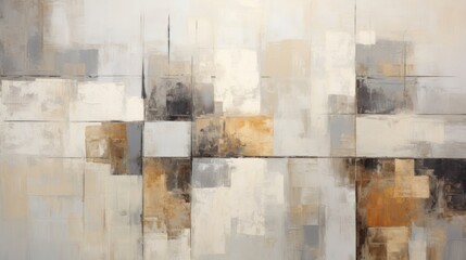 Abstract Watercolor background, wallpaper,Minimalist Boho style, shades of beige, cream, soft brown, linen texture,copy space	
