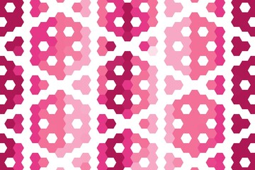 Symmetric hexagonal grid pattern in dark pink with uniform geometric alignment. Modern structure concept