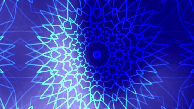 Stunning mandala navy background with abstract symmetrical floral pattern intricate blue ornament luxury decorative detailed spiritual ethnic boho traditional meditation sacred texture artistic vintag