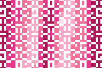Dark pink pixelated abstract pattern with scattered digital blocks. Modern mosaic texture concept