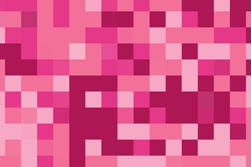 Dark pink pixel square abstract with geometric square pattern design. Digital mosaic texture concept