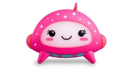 Colorful friendly alien toy light for children’s room decor