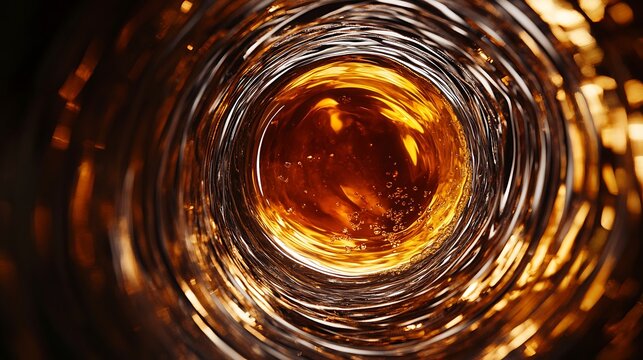 Whisky Seen Down the Barrel of a Glass / グラスの底を覗き込んだウイスキー