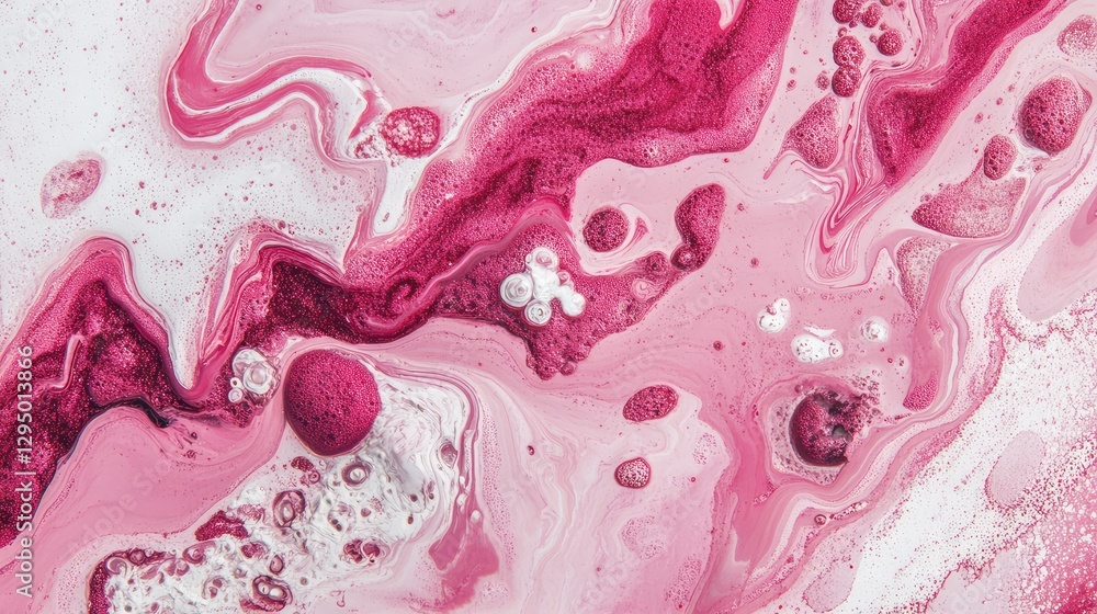 Poster abstract pink texture with a fluid design, featuring soft curves and space for creative content or t