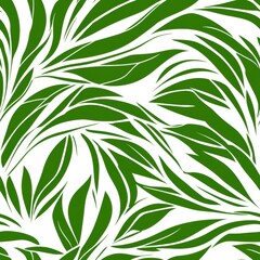 Obraz premium Repetitive seamless pattern of leaf foliage for fabric design.